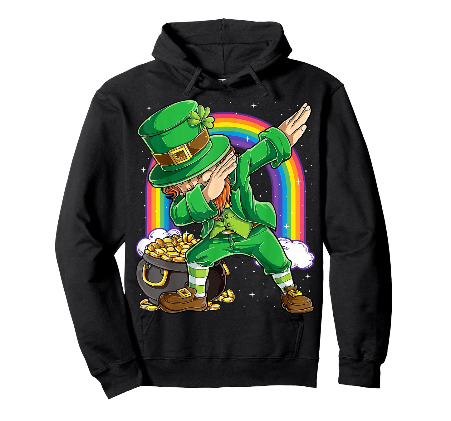 St Patricks Day Dabbing Leprechaun Boys Girls Men Dab Dance T-Shirt Small
