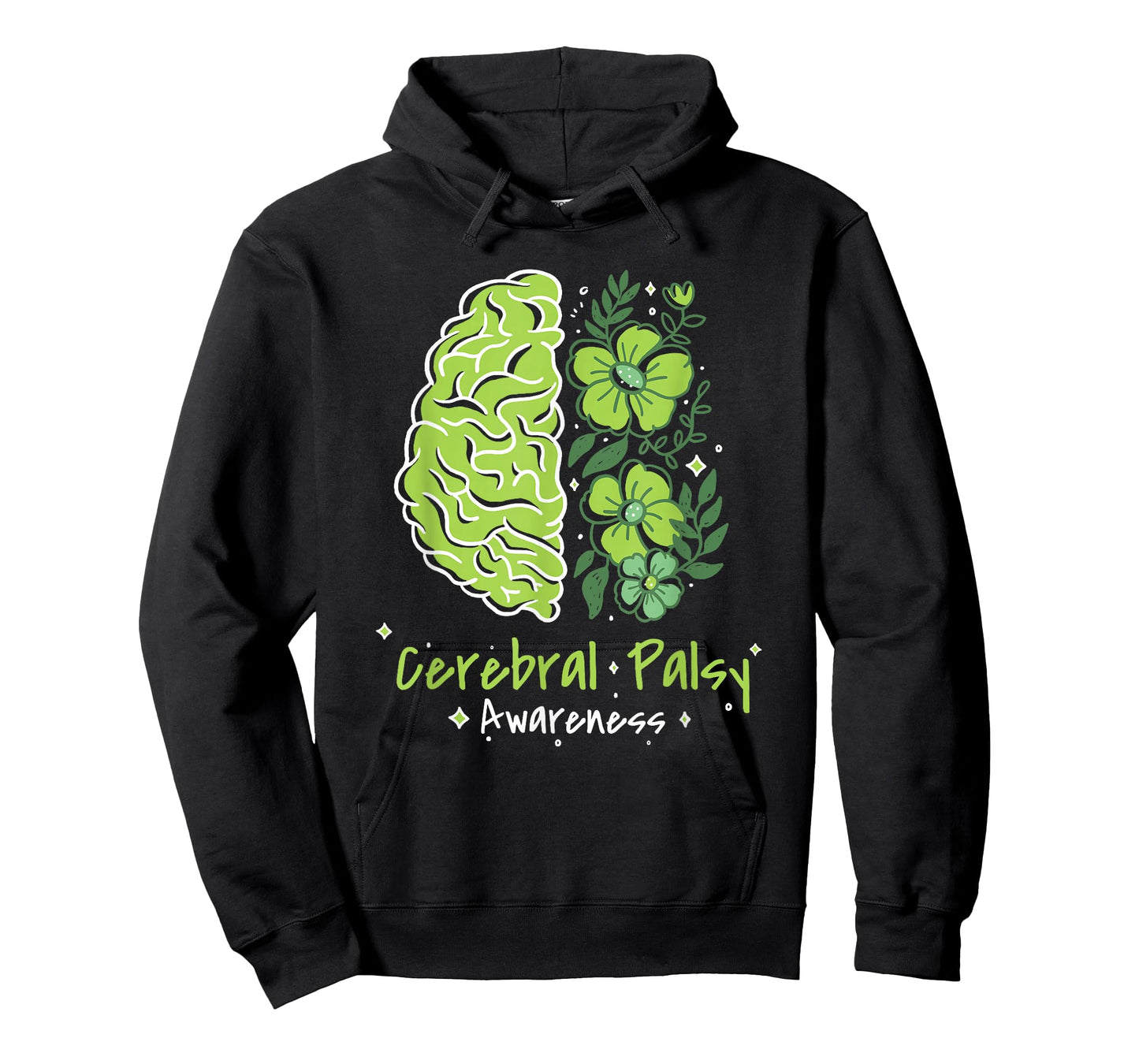CP Brain Damage Cute Flowers Cerebral Palsy Awareness T-Shirt