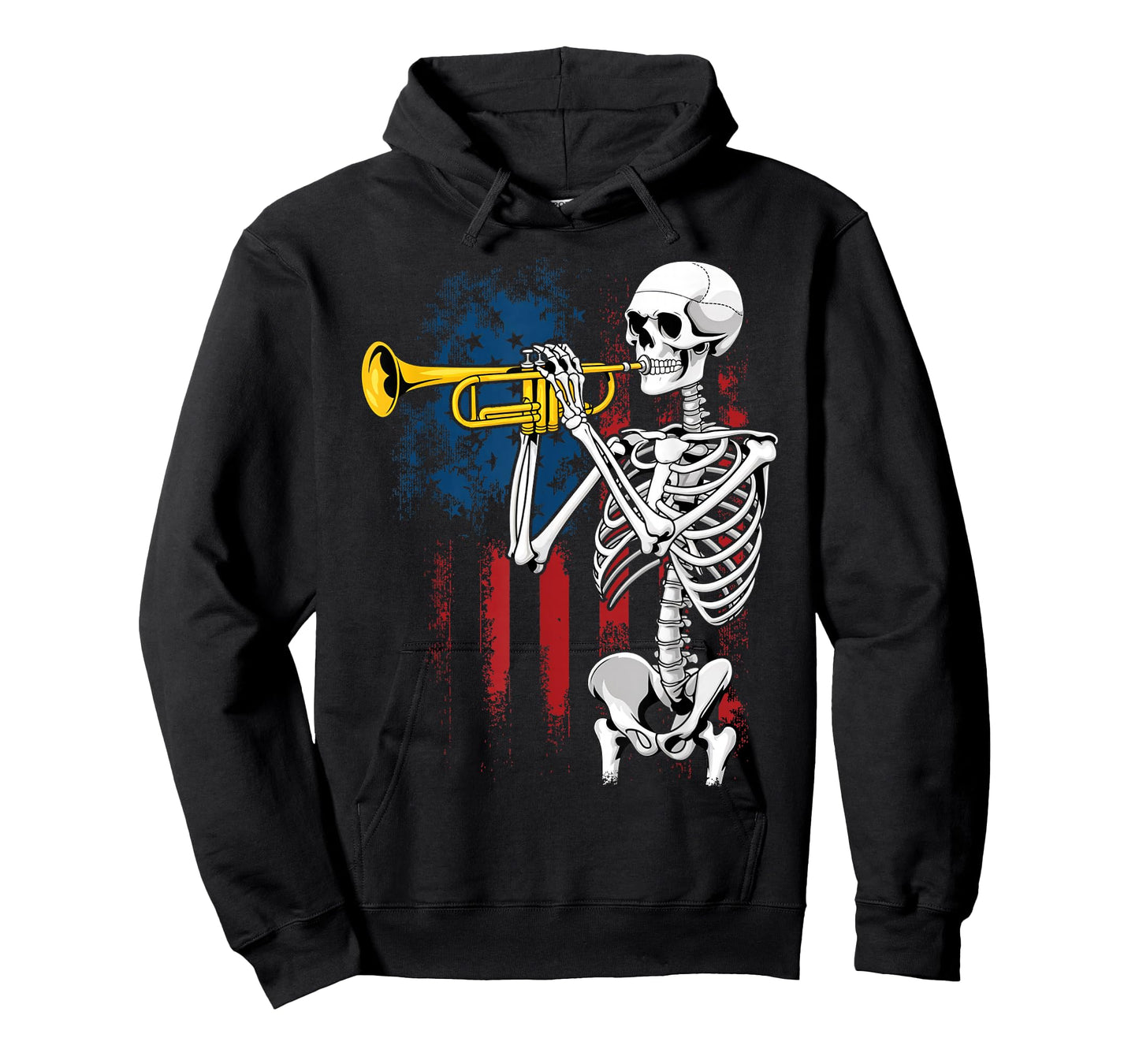 Trumpet Lover Forever - Skeleton Playing Trumpet T-Shirt