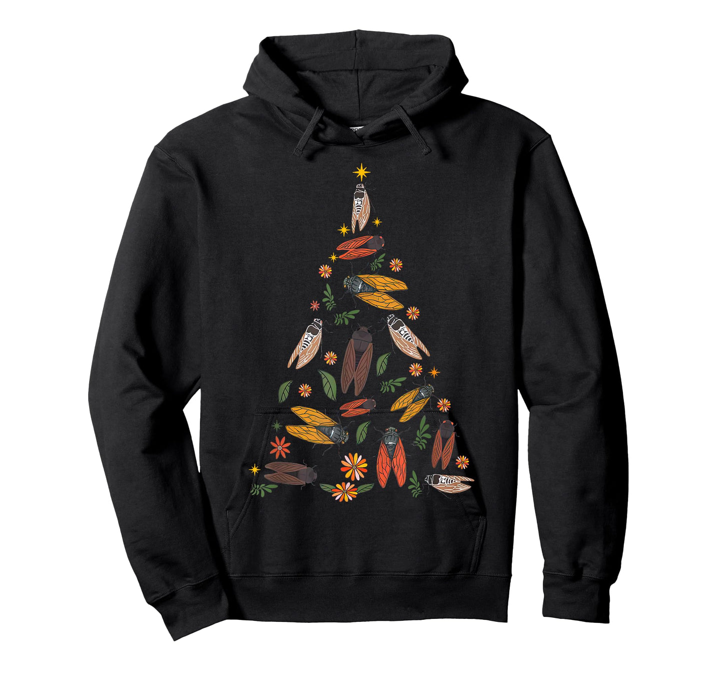 Cicada Christmas Tree Entomologist Bug Insect Nature Lover T-Shirt