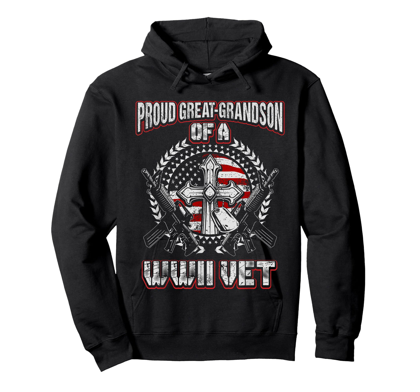 World War Two Veteran Proud Great Grandson WWII Vet Military T-Shirt