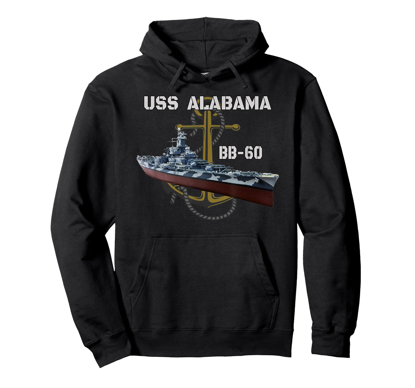 USS Alabama BB-60 Battleship WW2 American Warship Veterans T-Shirt