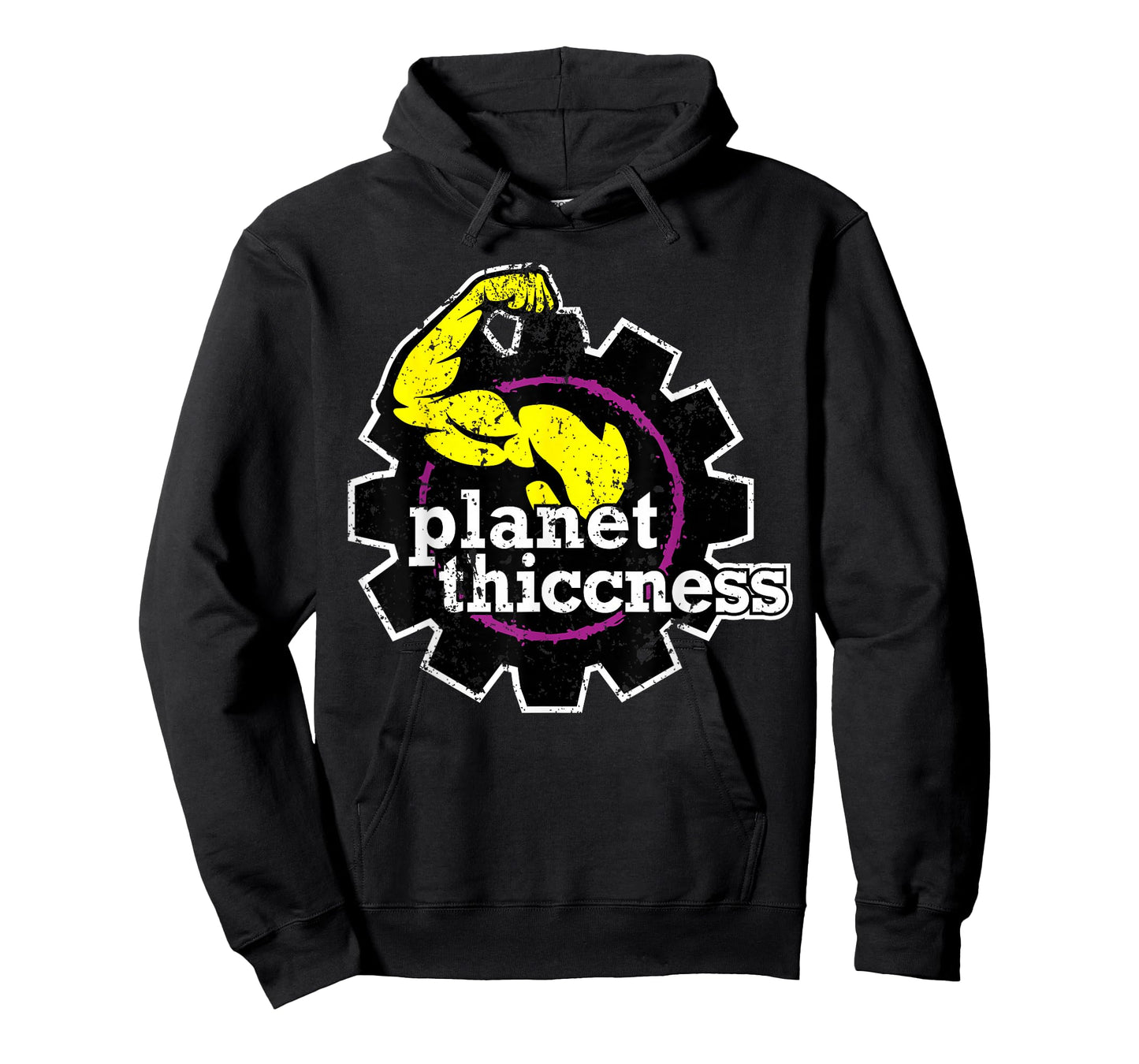 Planet Thiccness Gym Thickness Funny Joke Workout Lover T-Shirt
