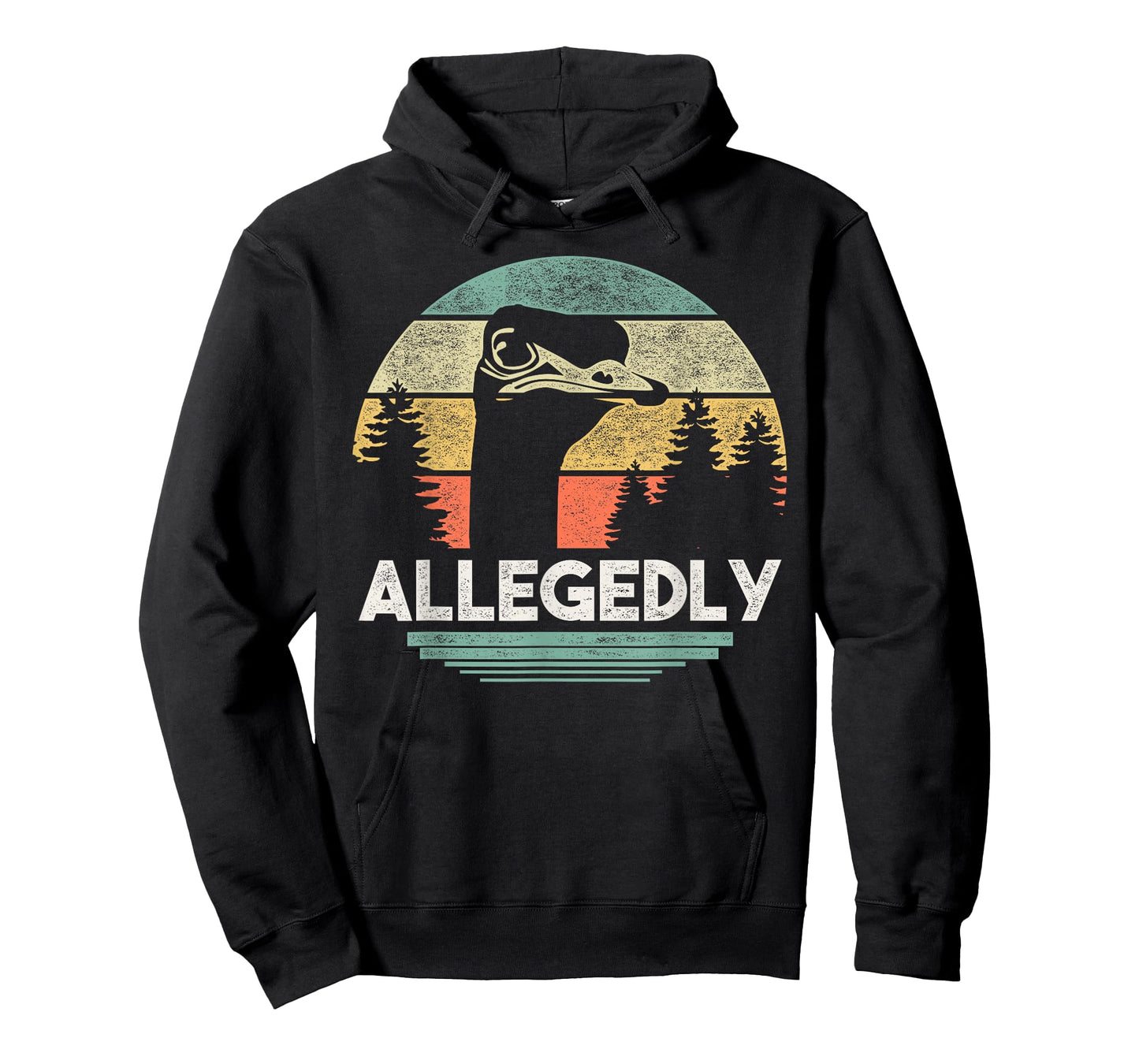 Allegedly Ostrich T Shirt Funny Bird Lover T-Shirt