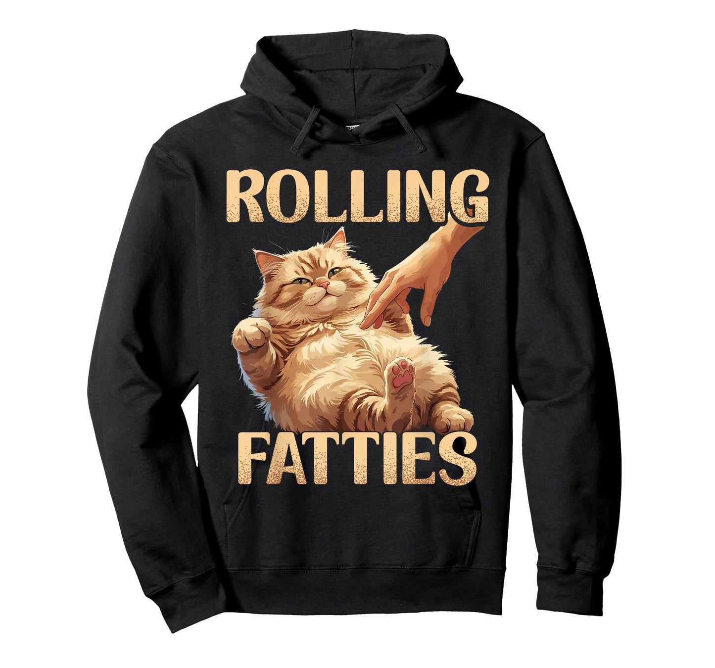 Funny Rolling Fatties Cat T-Shirt
