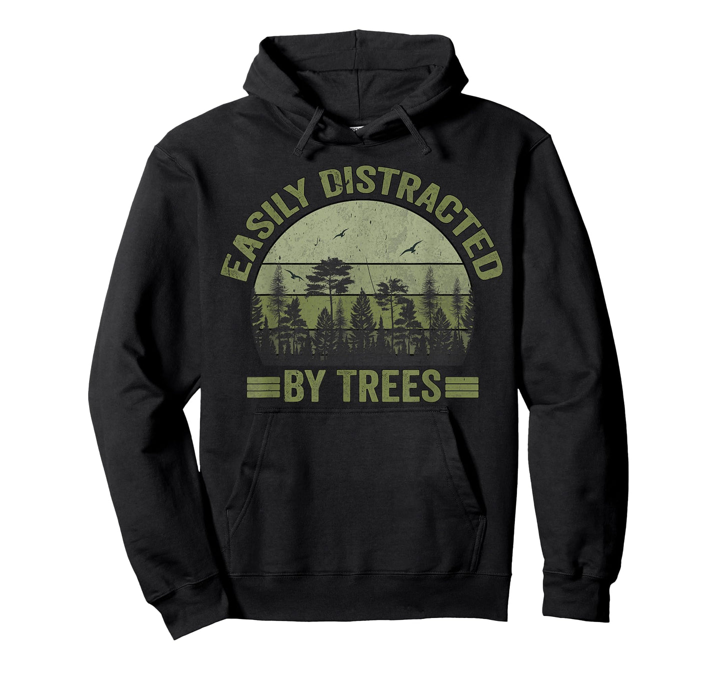 Easily Distracted By Trees wildlife nature vintage forest T-Shirt
