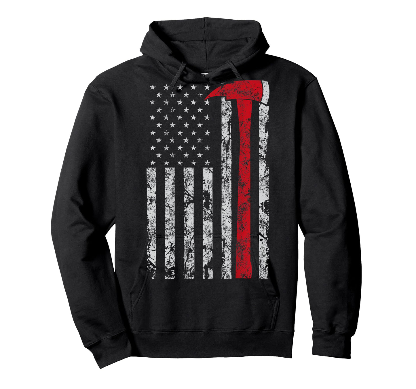 Thin red line Axe American Flag Patriot Firefighter Gift T-Shirt