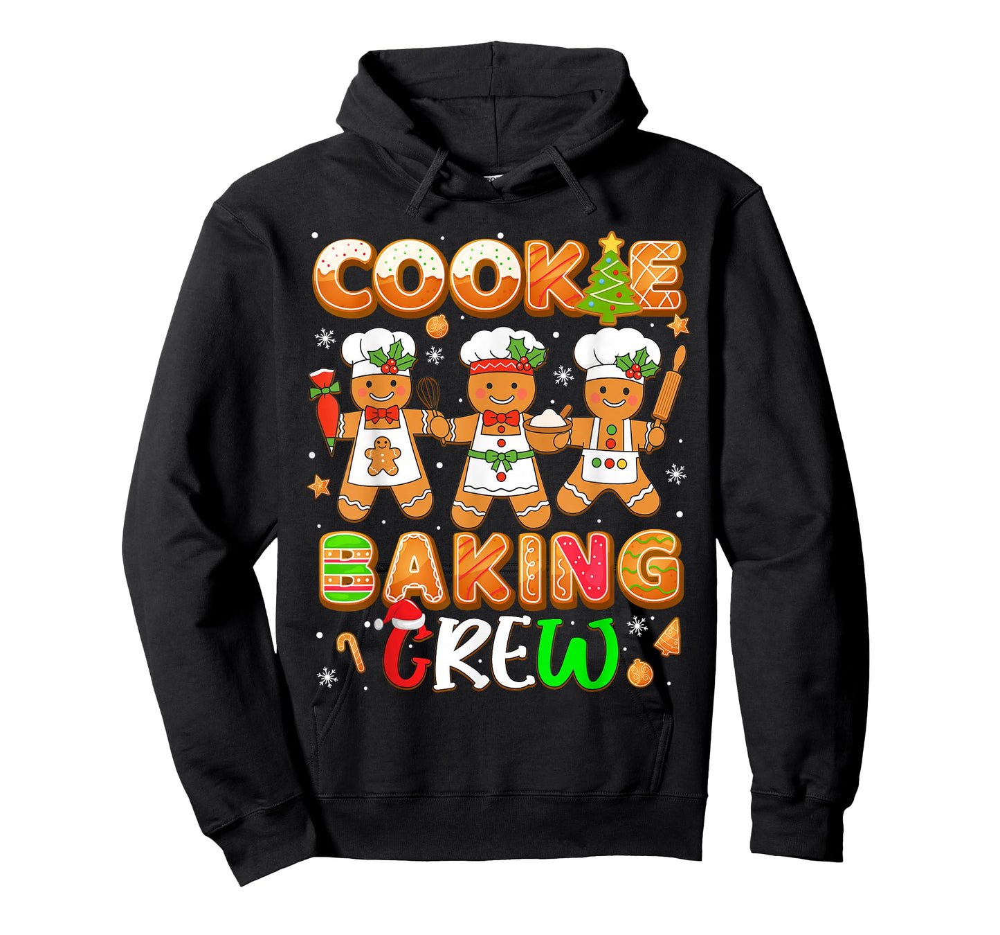 Cookie Baking Crew Funny Christmas Gingerbread Lovers T-Shirt