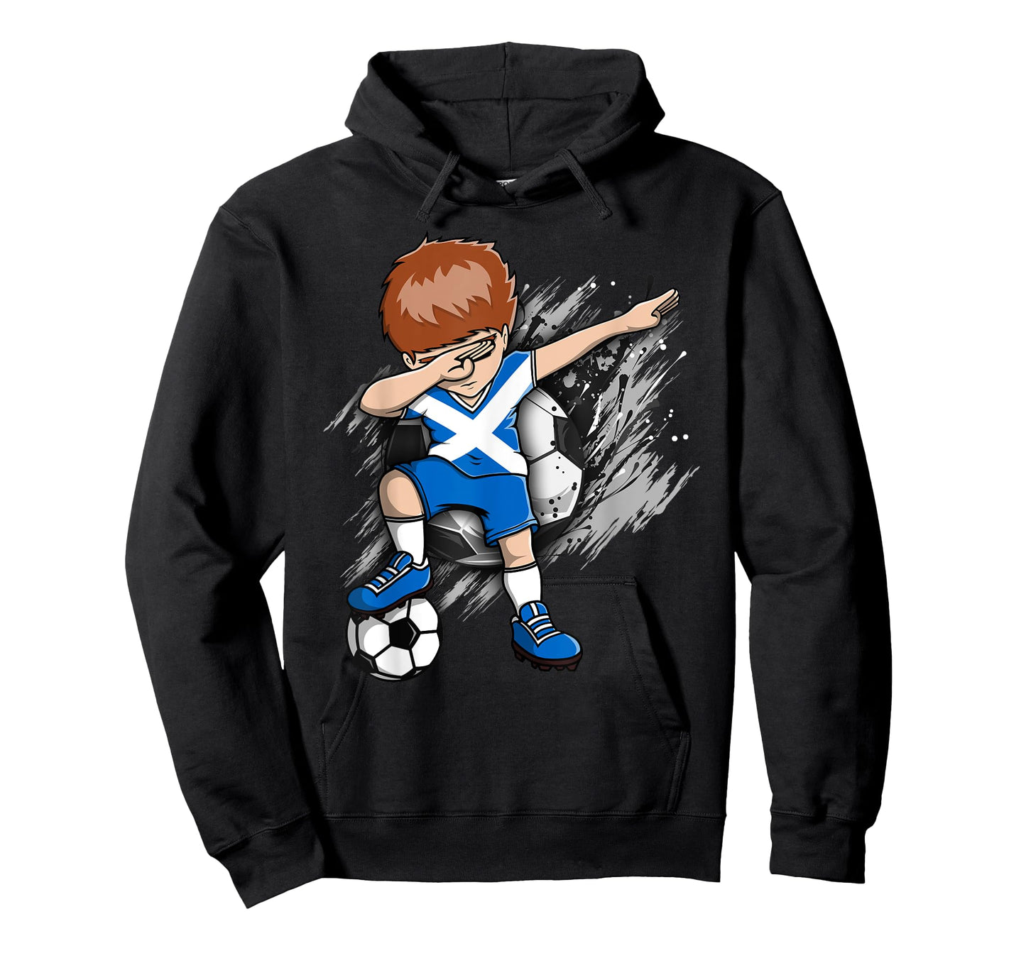 Dabbing Soccer Boy - Scotland Jersey Scottish Football Fans T-Shirt