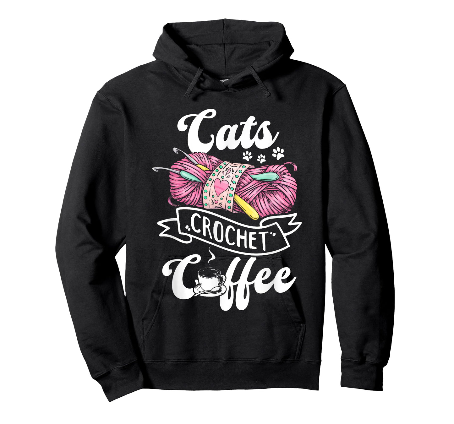 Cats Crochet Coffee - Cat Owner Crochet Lover T-Shirt