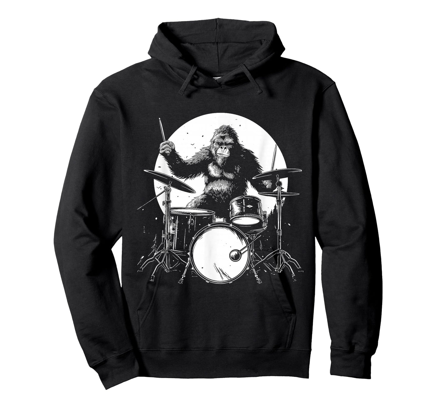 Bigfoot Drummer - Funny Sasquatch Drummer T-Shirt