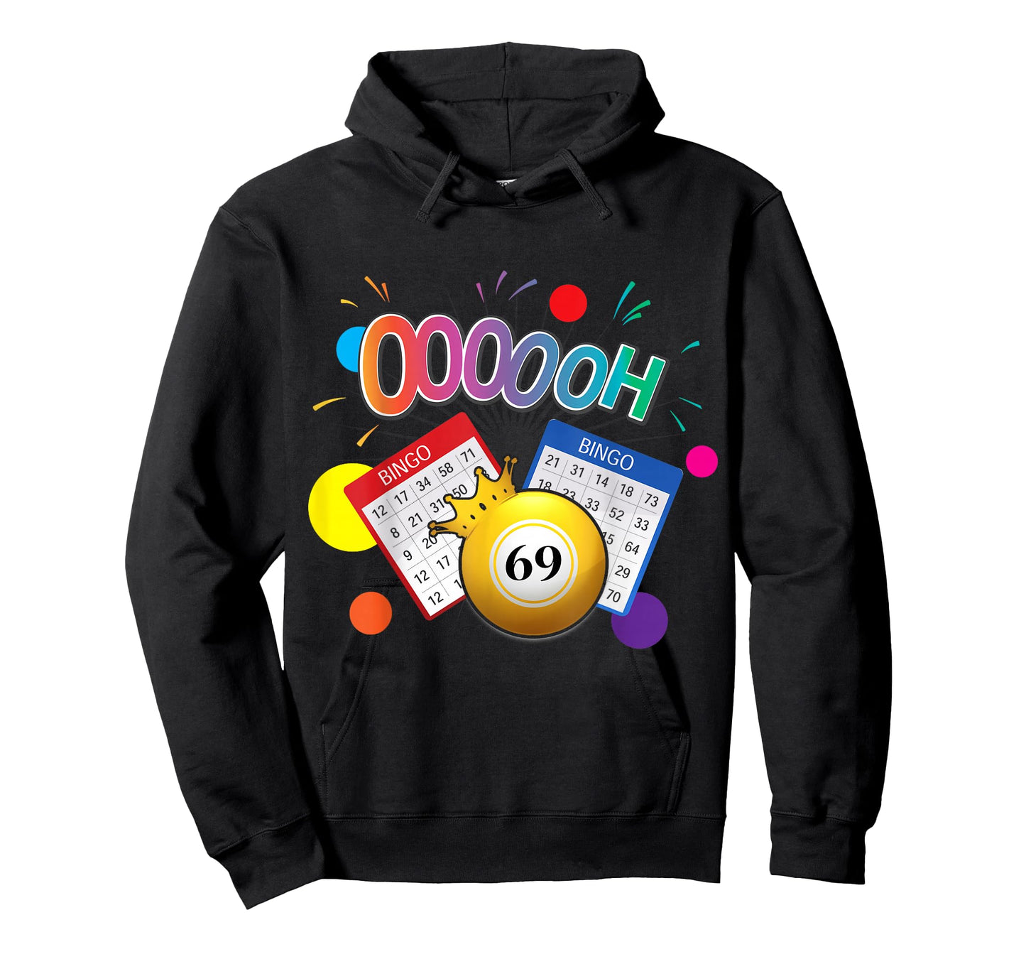 Drag Queen Bingo Funny Oooooh 69 Bingo Fan LGBT Bingo Ball T-Shirt