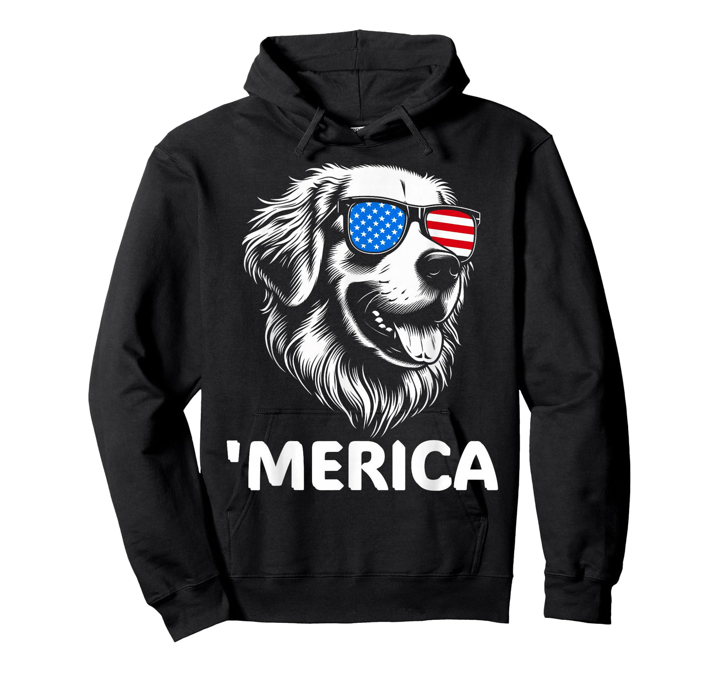 'Merica Patriotic Golden Retriever Dog 4th of July T-Shirt