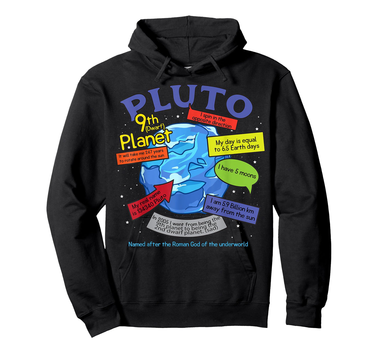 Teaching, learning, about space - Pluto, planets T-Shirt