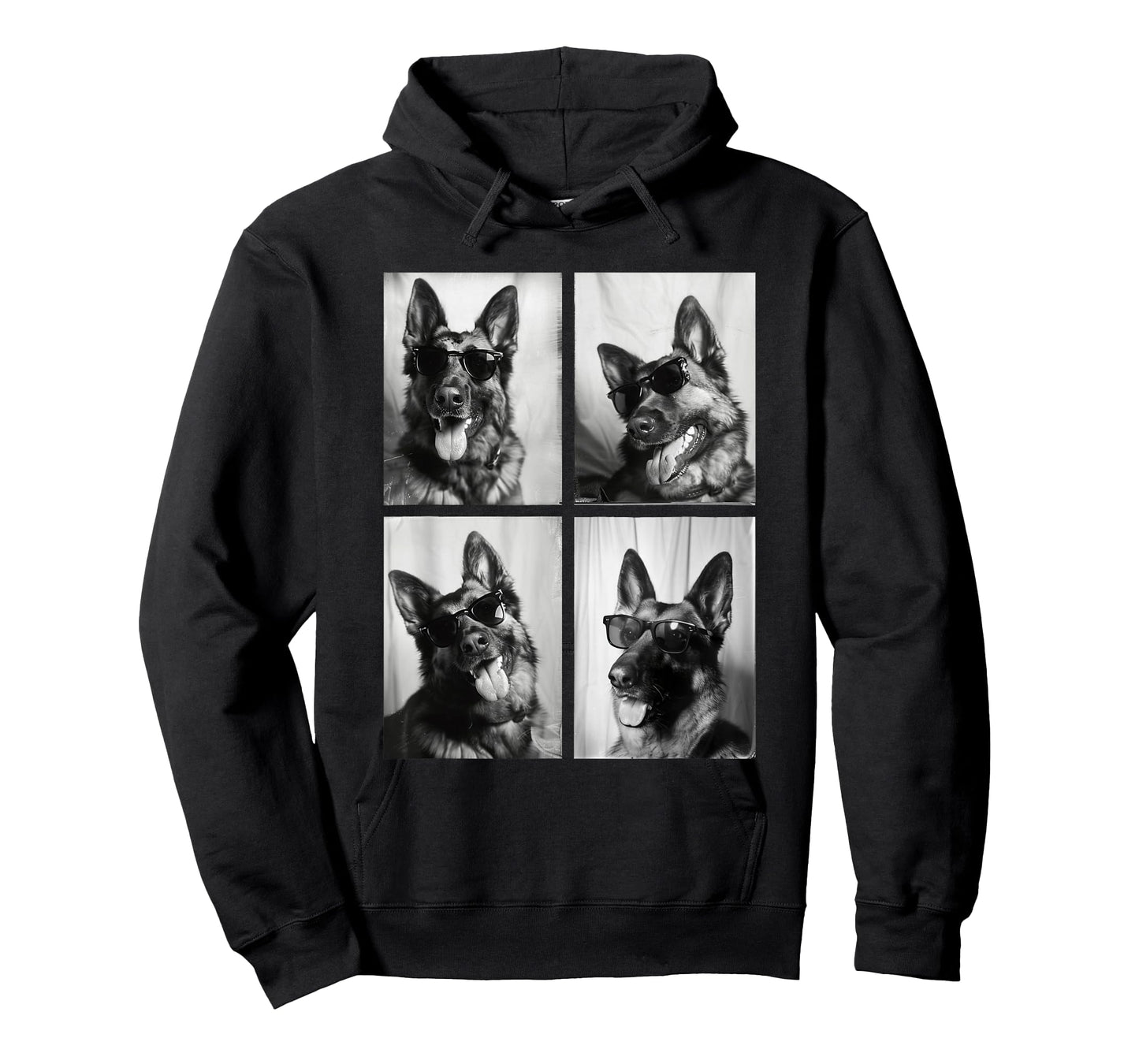 Funny German Shepherd Dogs Fashion with Sunglasses Pet Owner T-Shirt
