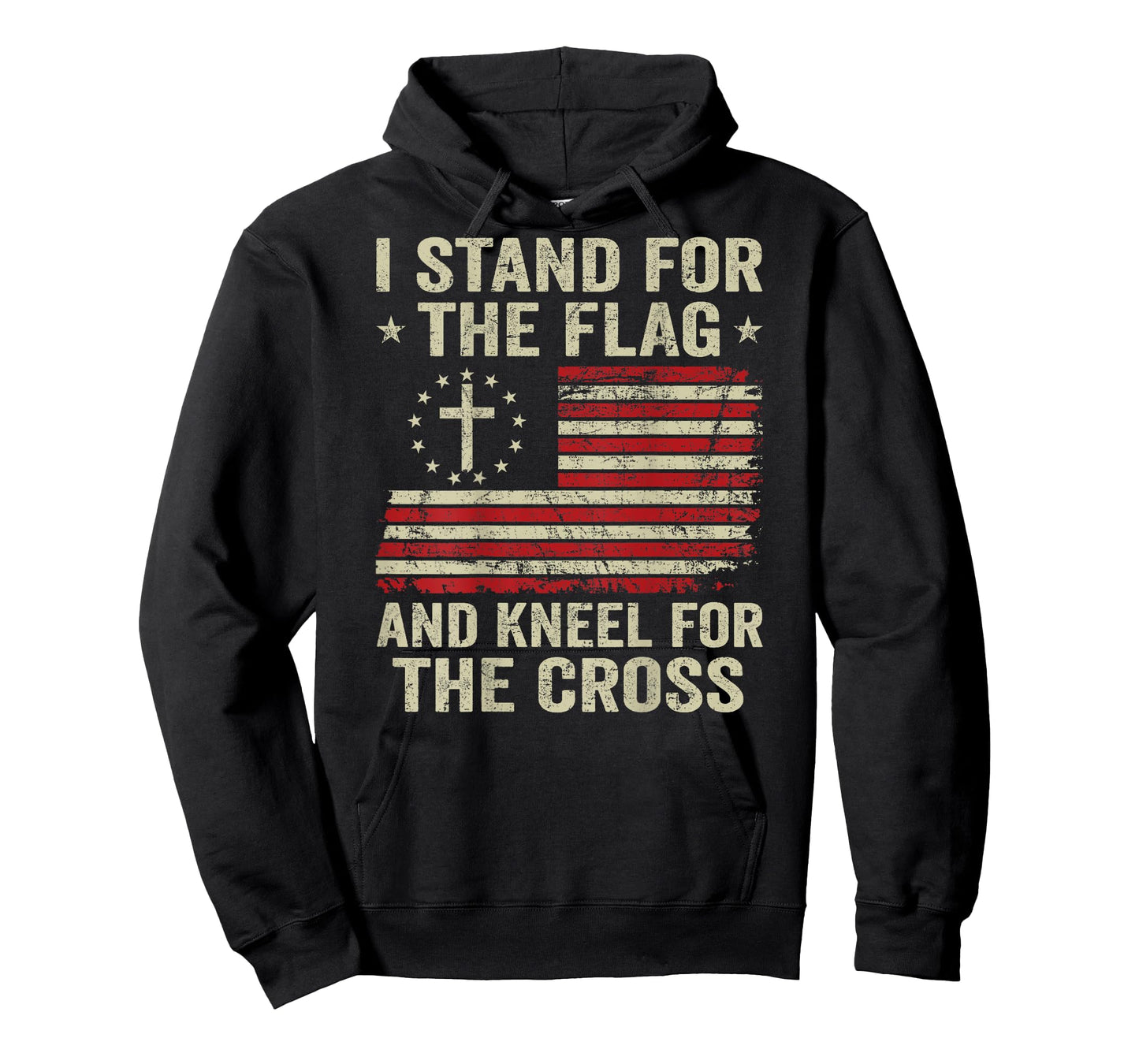 I Stand For The Flag And Kneel For The Cross (ON BACK) T-Shirt