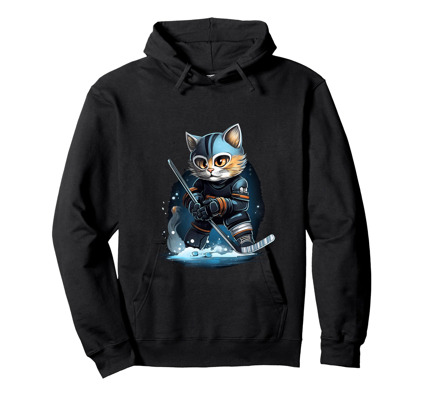 Cat Kitten Ice Hockey Stick Hockey Stick T-Shirt