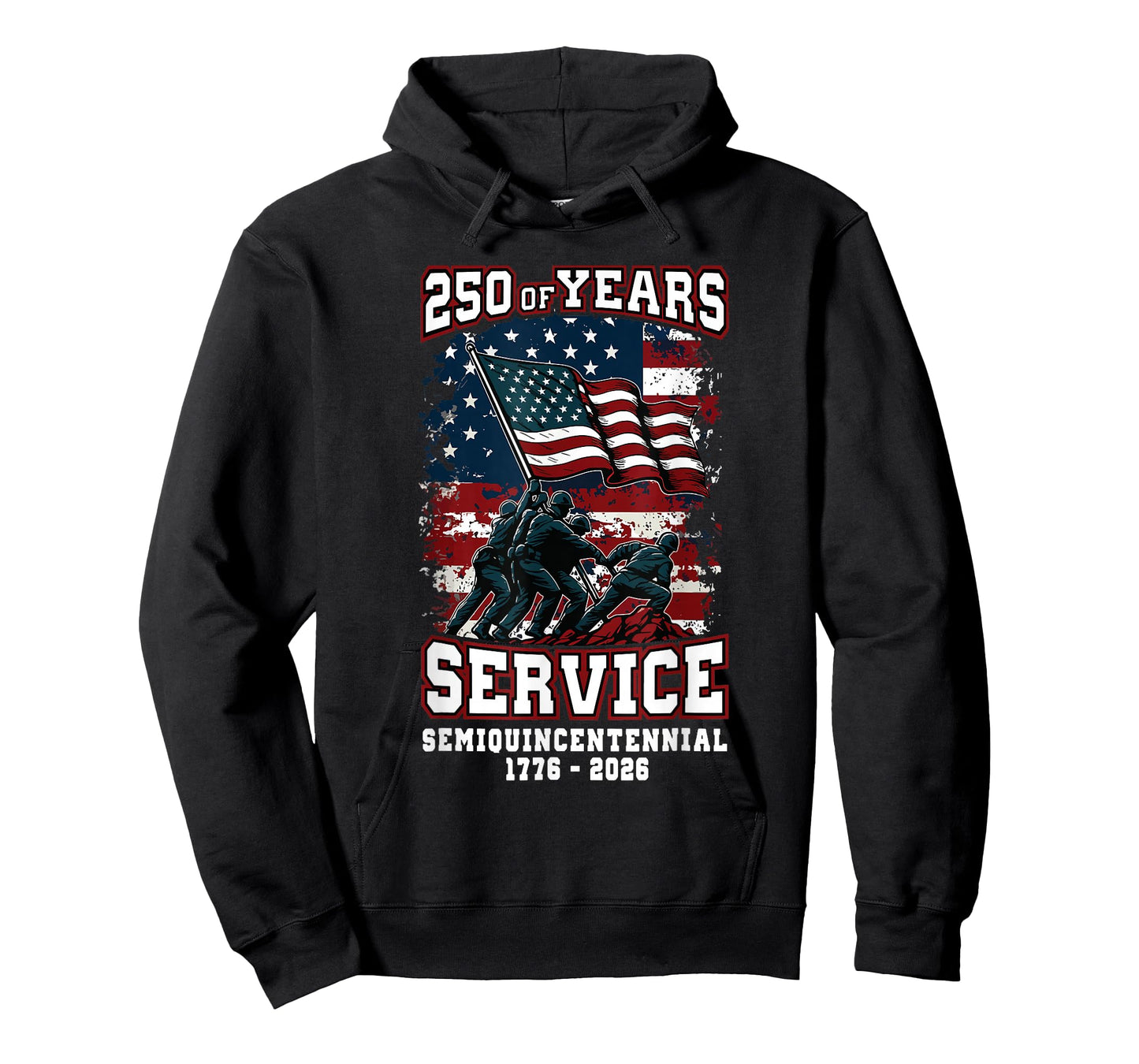 250th Anniversary Celebration 250 Years USA Service T-Shirt