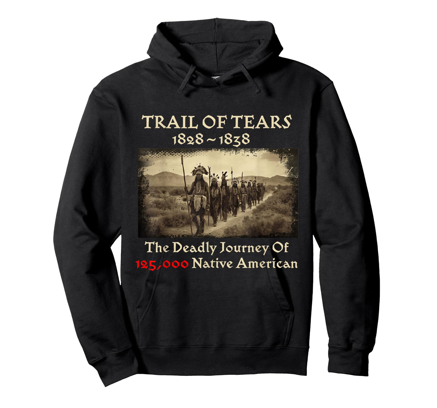 Trail of Tears The Deadly Journey of Native American Day T-Shirt