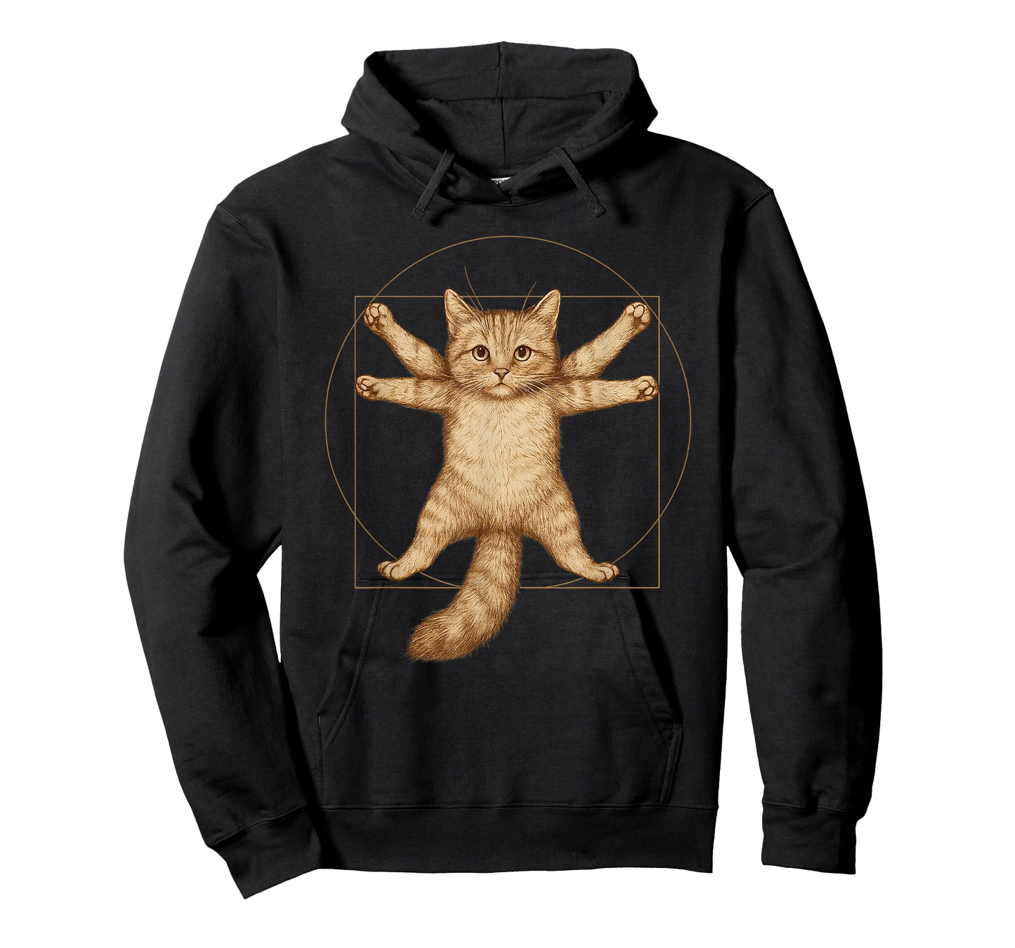 Golden Ratio Cat Art Print T-Shirt