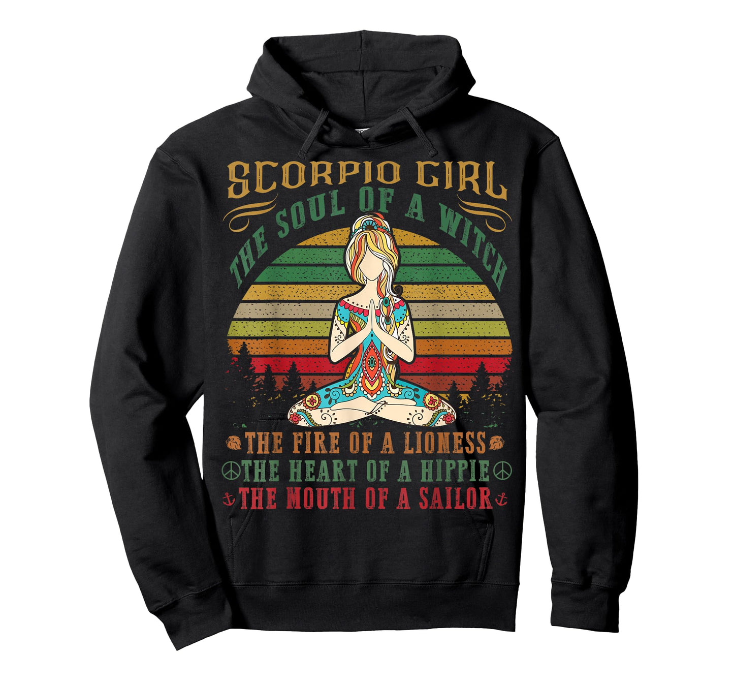 Scorpio Girl Tshirt for Yoga Black Women Birthday Gifts T-Shirt