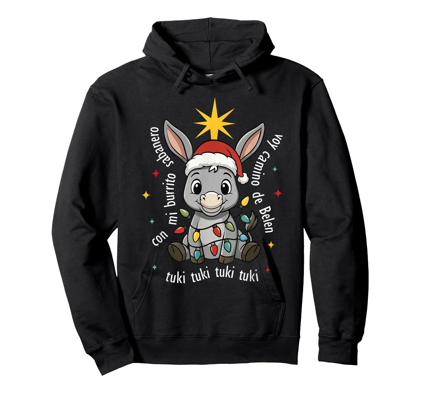 Con Mi Burrito Sabanero Mexican Tuki Tuki Donkey Latino Xmas T-Shirt