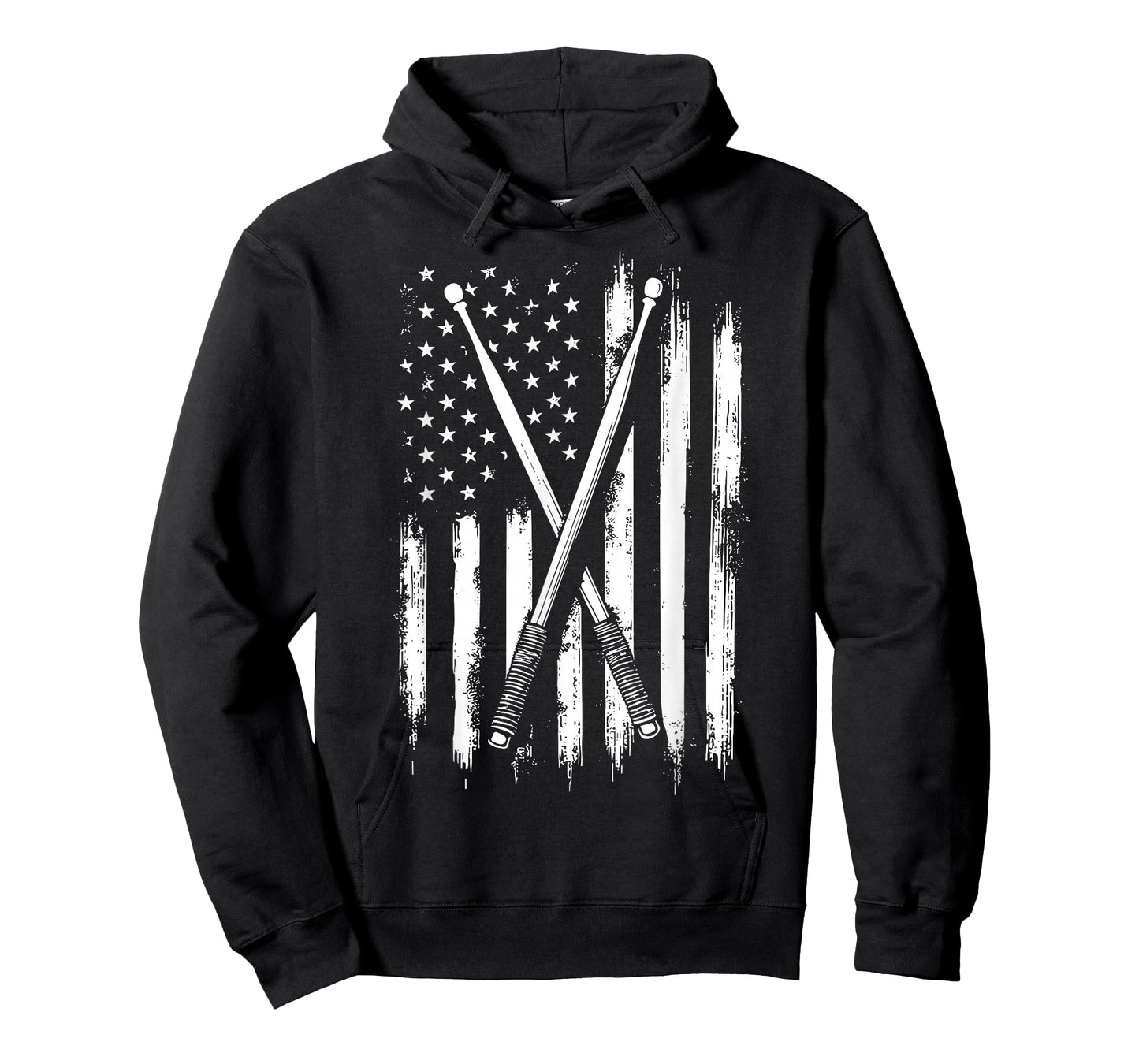 American Flag Drumsticks USA Drummers T-Shirt
