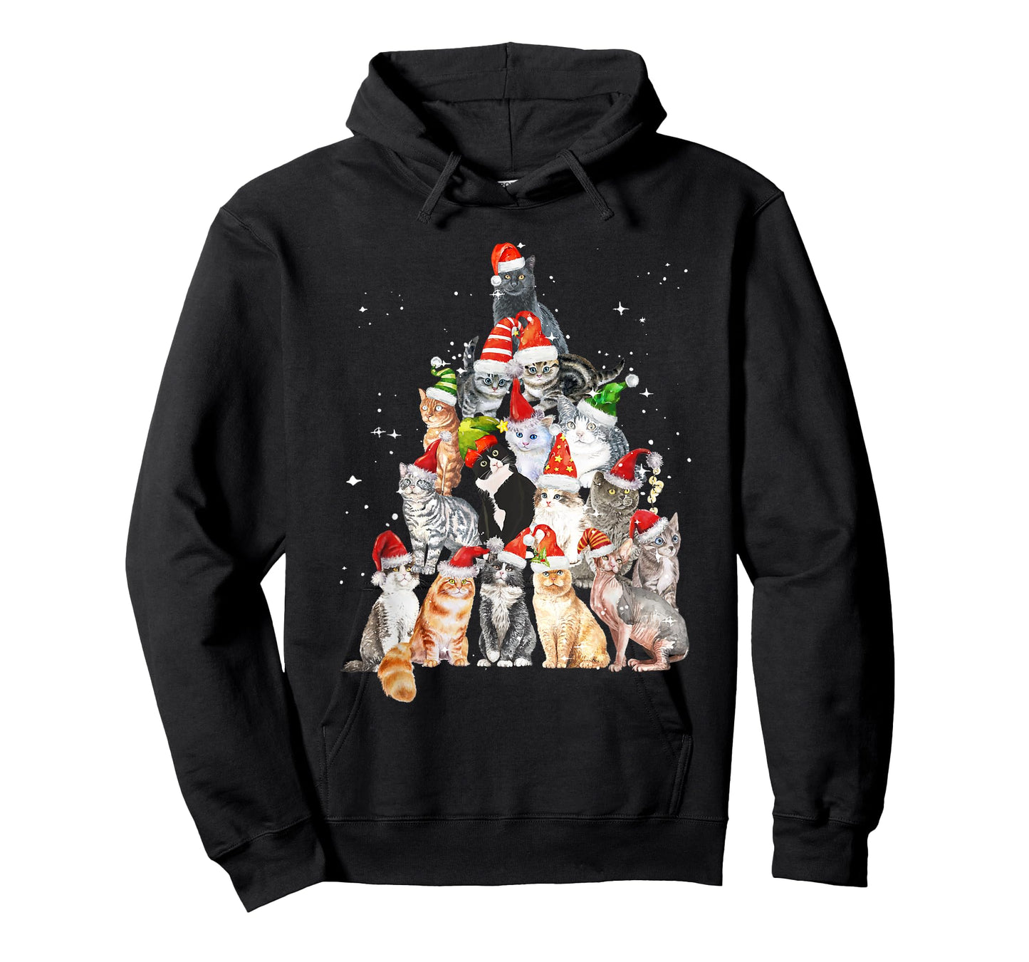 Cats For Everybody Christmas Cats Xmas Meow Christmas T-Shirt