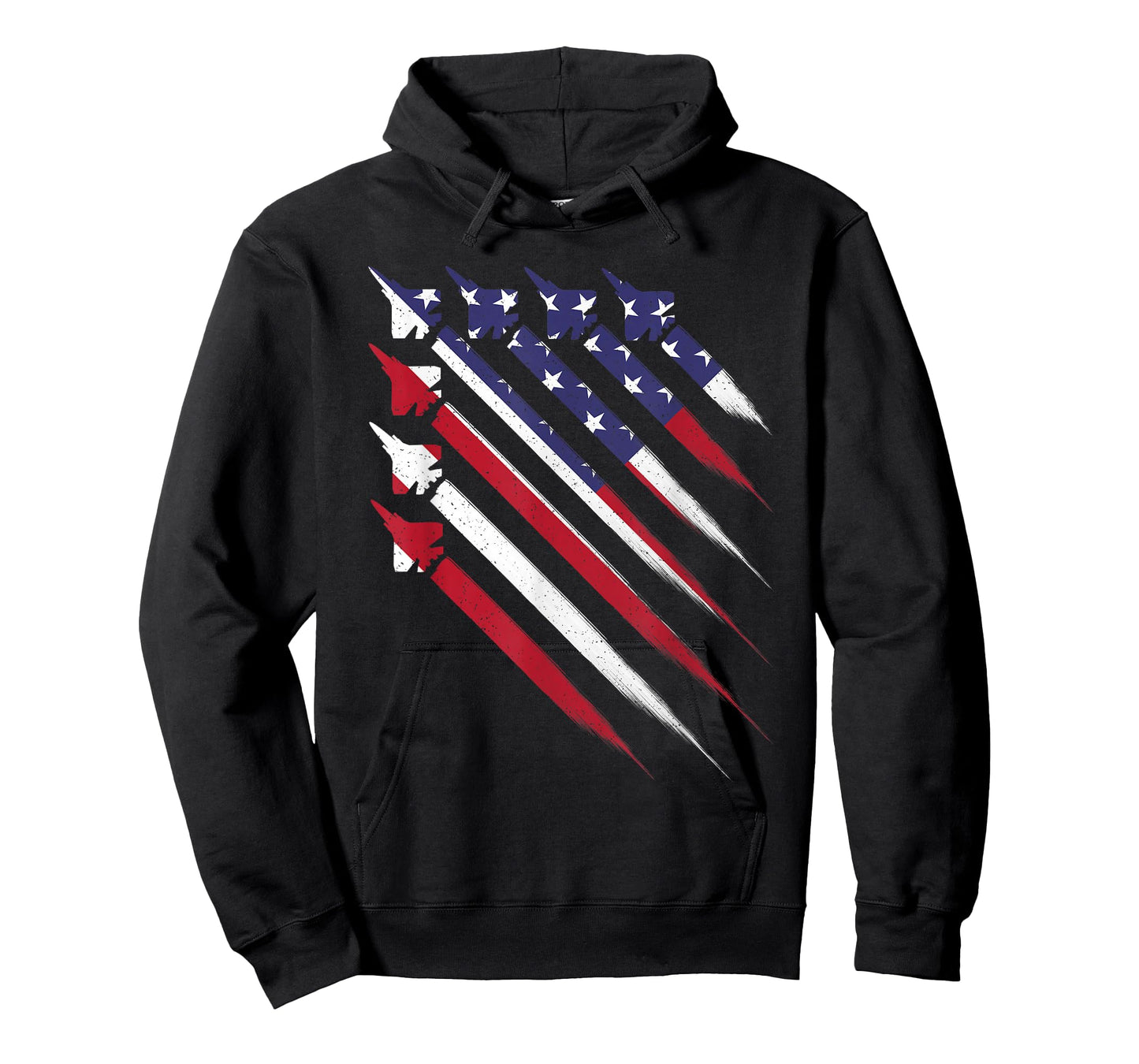 Patriotic 4th of July Jet USA American Flag Men Boys T-Shirt