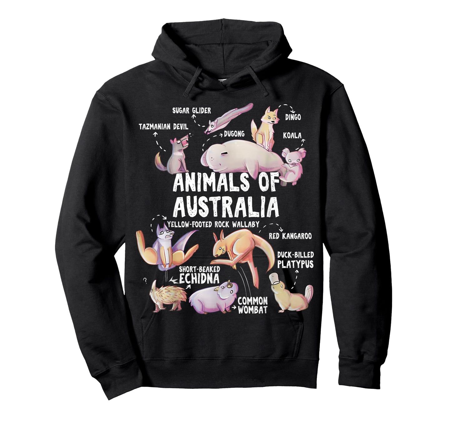 Animals of Australia Australian Animal Educational Gift Cute T-Shirt
