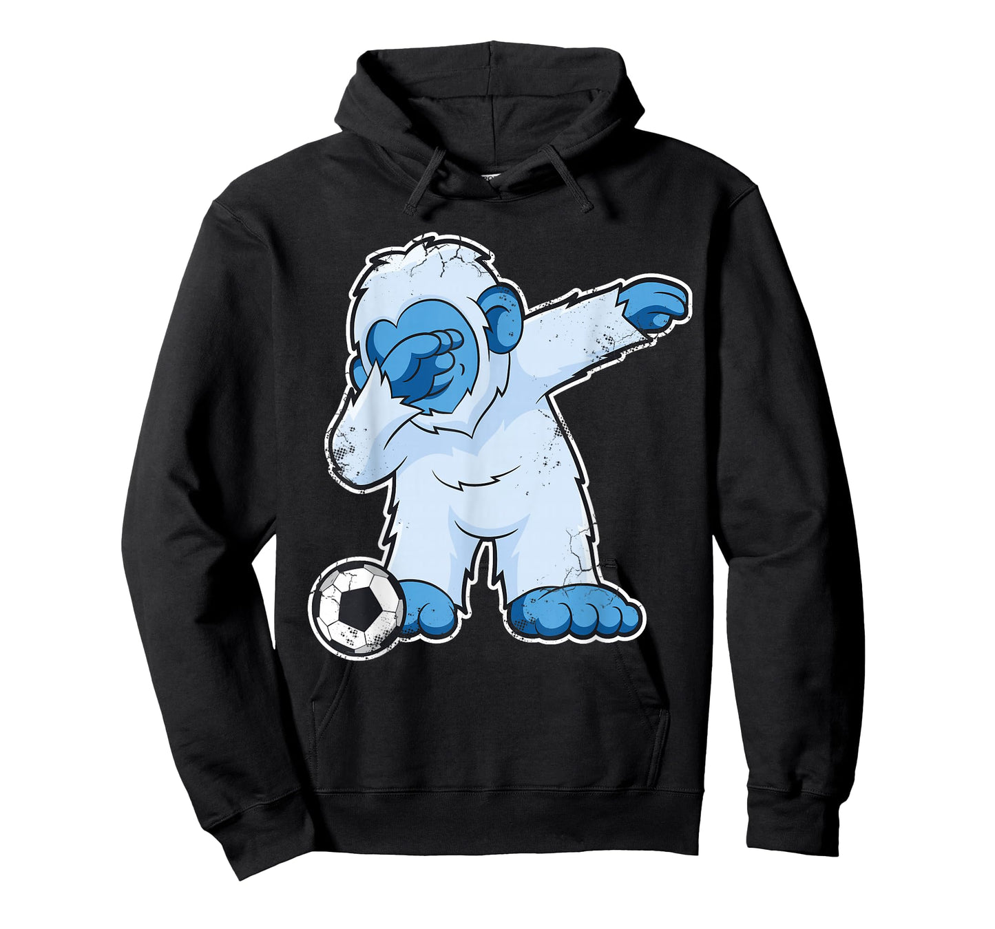Soccer Dabbing Bigfoot Yeti Abominable Snowman T-Shirt