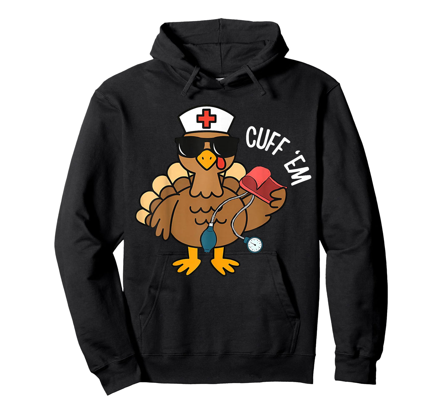 Autumn Cuff 'Em Funny Turkey Nurse RN Thanksgiving T-Shirt