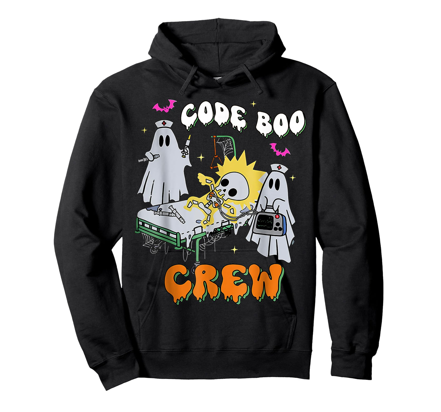 Code Boo Crew Funny Ghost Nurse Halloween Costume Nursing T-Shirt