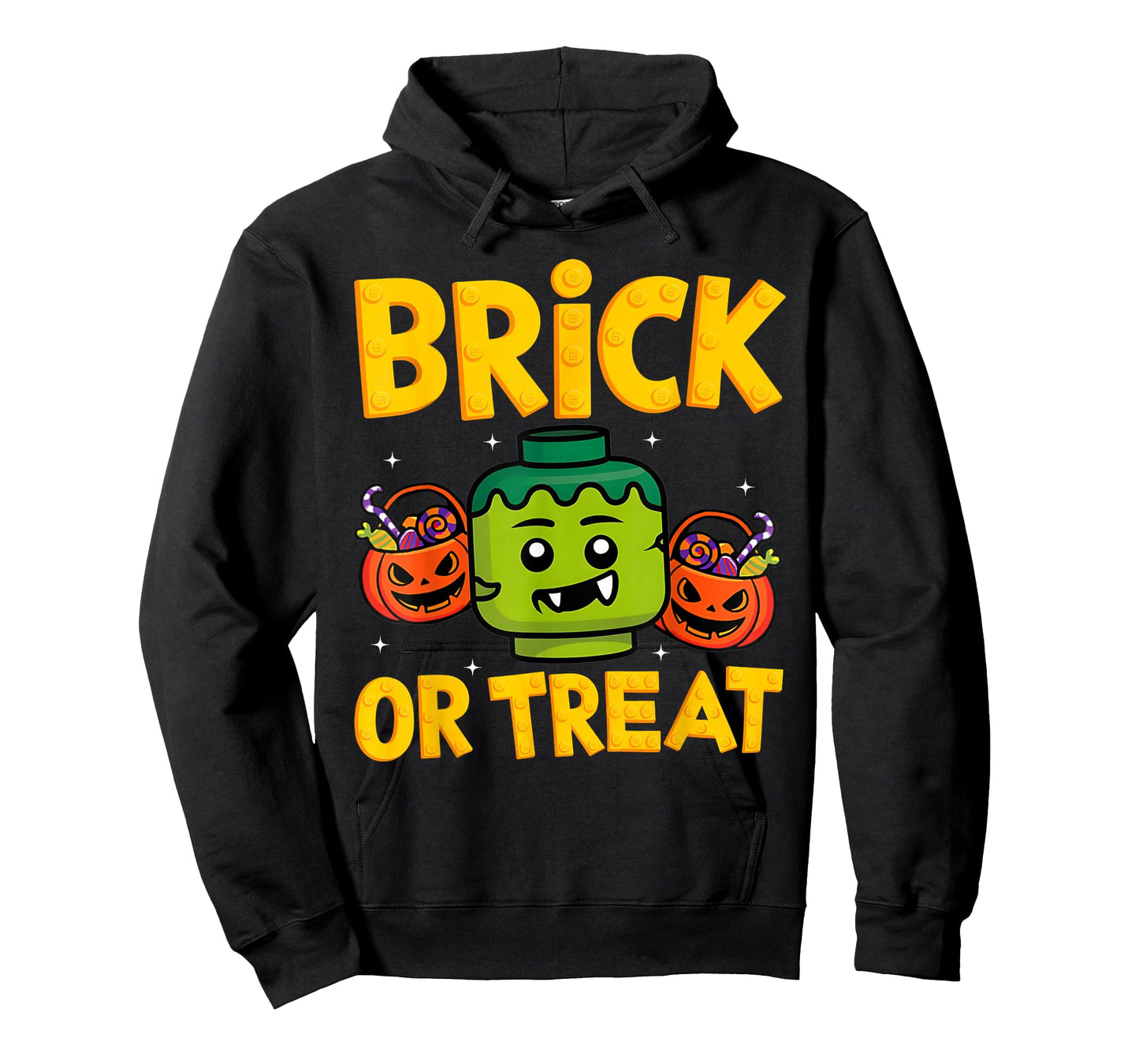 Brick or Treat Halloween Master Builder Blocks Building Kids T-Shirt