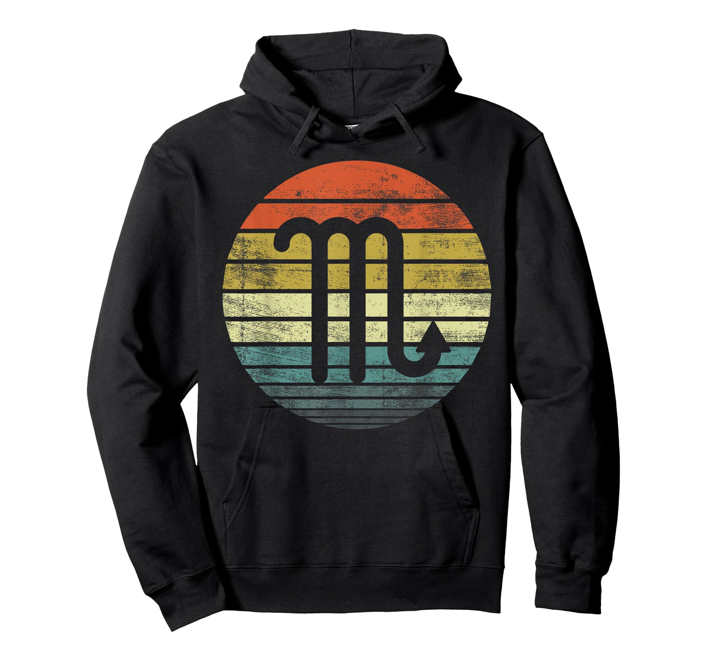 Scorpio Gifts Funny Retro Sunset Zodiac Sign Birthday T-Shirt