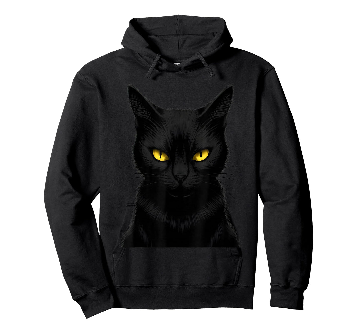 Black Cat Yellow Eyes Graphic Men Women Boys T-Shirt