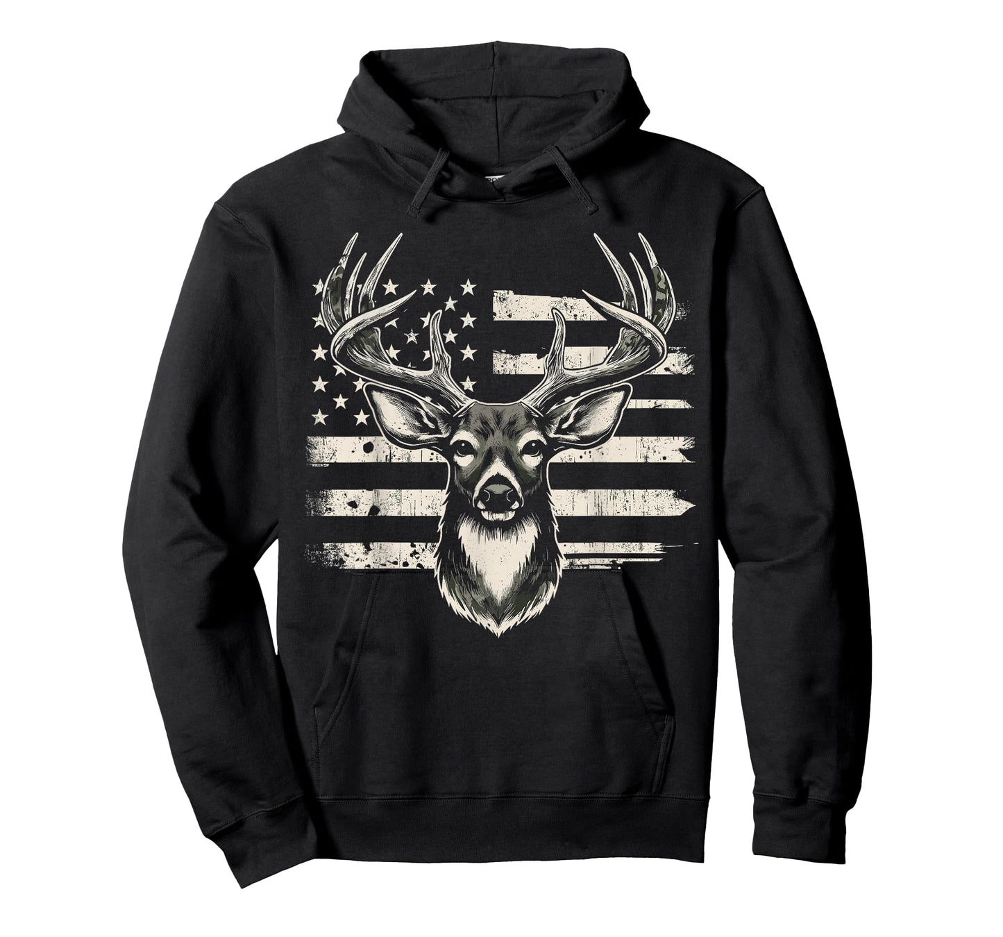 Deer Hunting USA Flag American T-Shirt