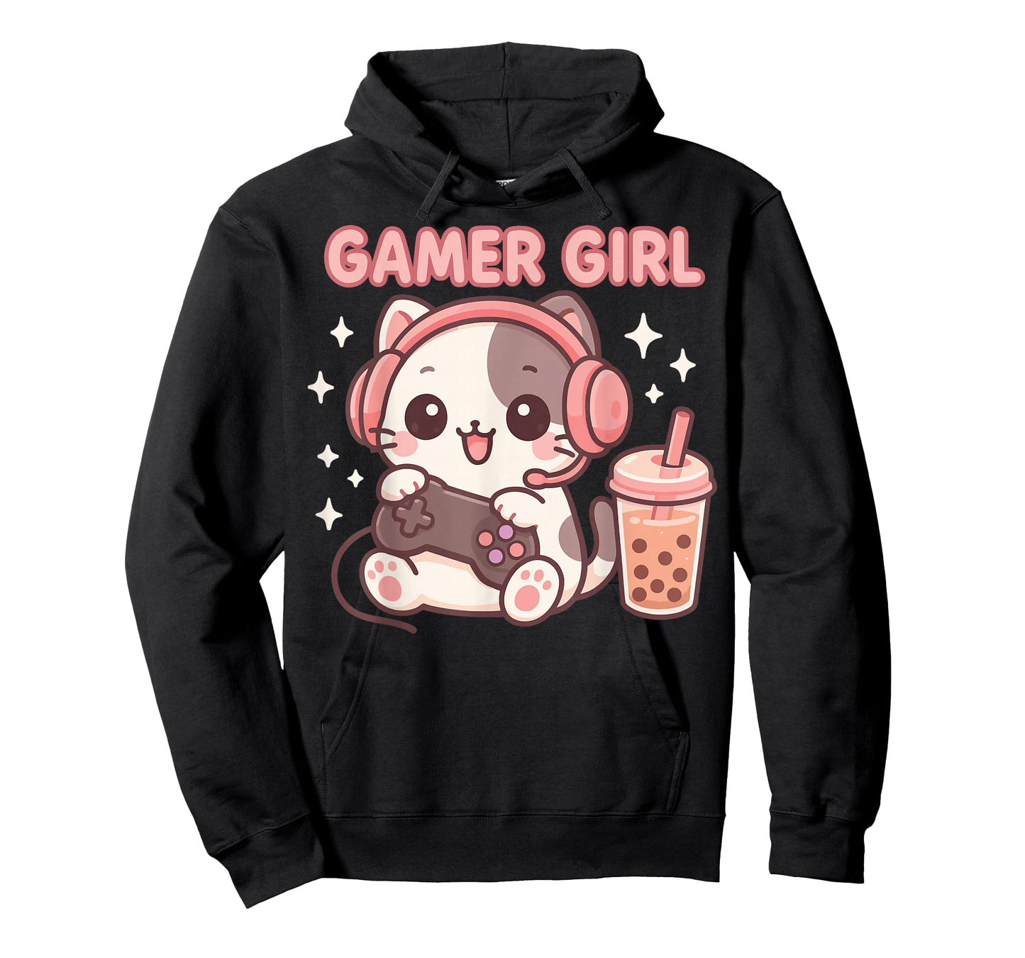 Gamer Girl Cat T-Shirt