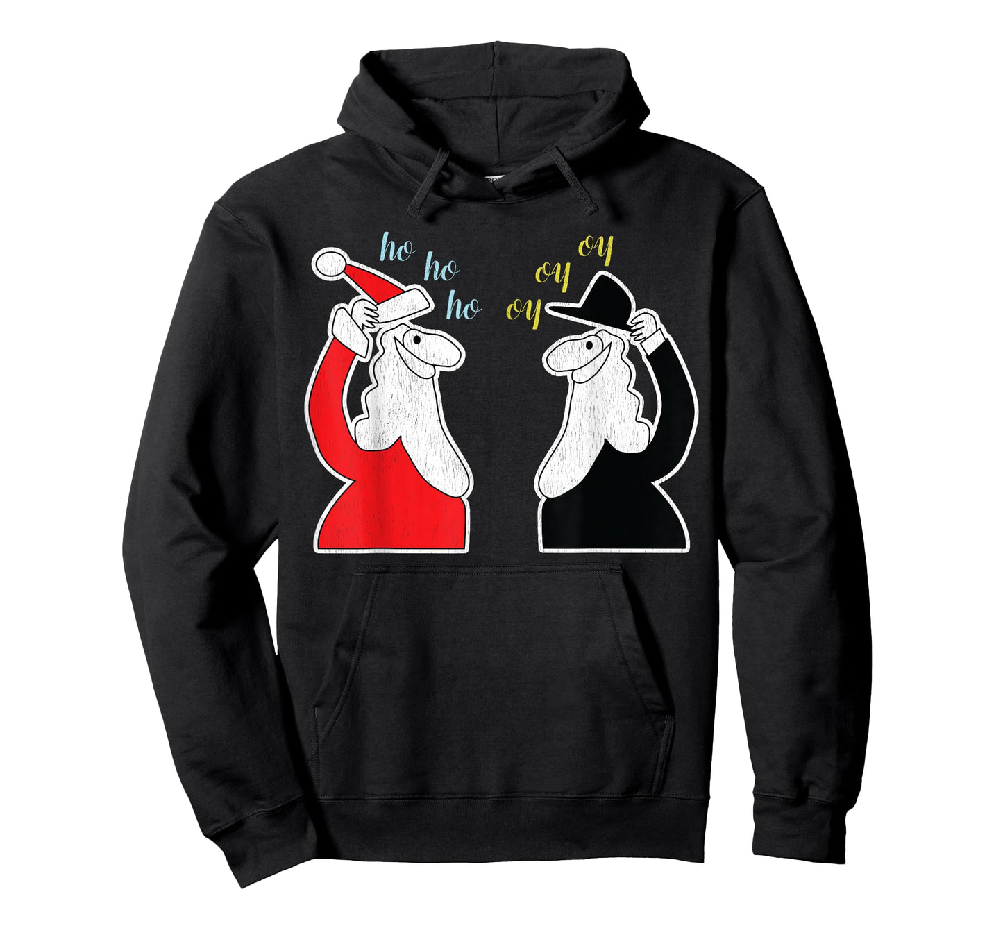 Santa Claus And The Rabbi Funny Christmas T-Shirt