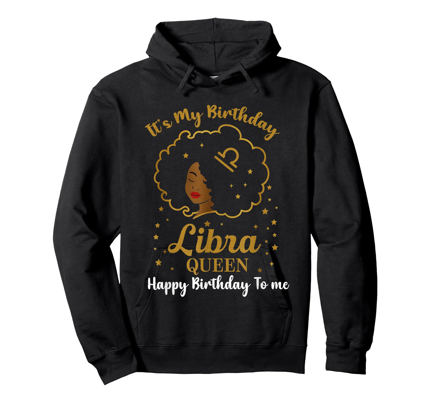 It's My Birthday Libra Queen Melanin Black Queen Zodiac T-Shirt