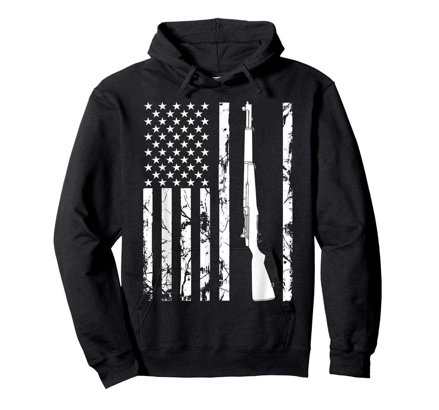 M1 Garand Rifle USA American Flag T-Shirt