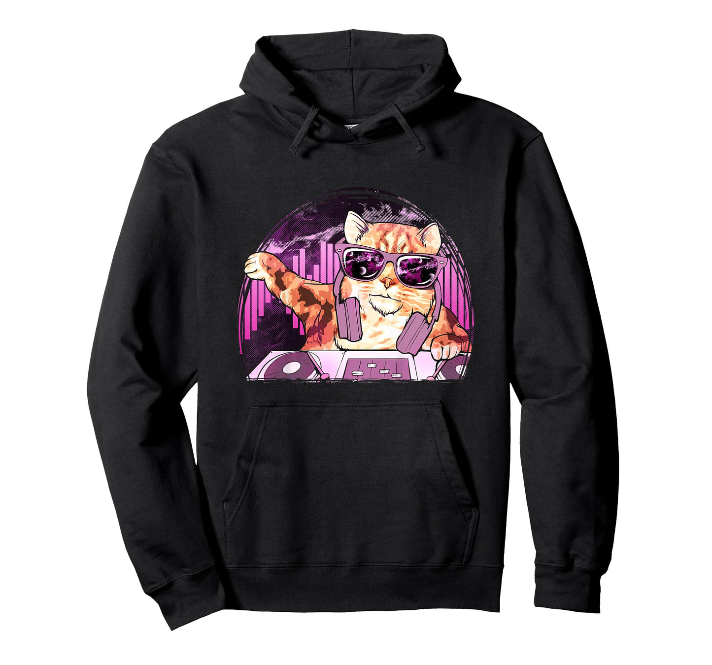 Cat Shirt - Cool Kitty Cat DJ Space Music Tee Kids T-Shirt