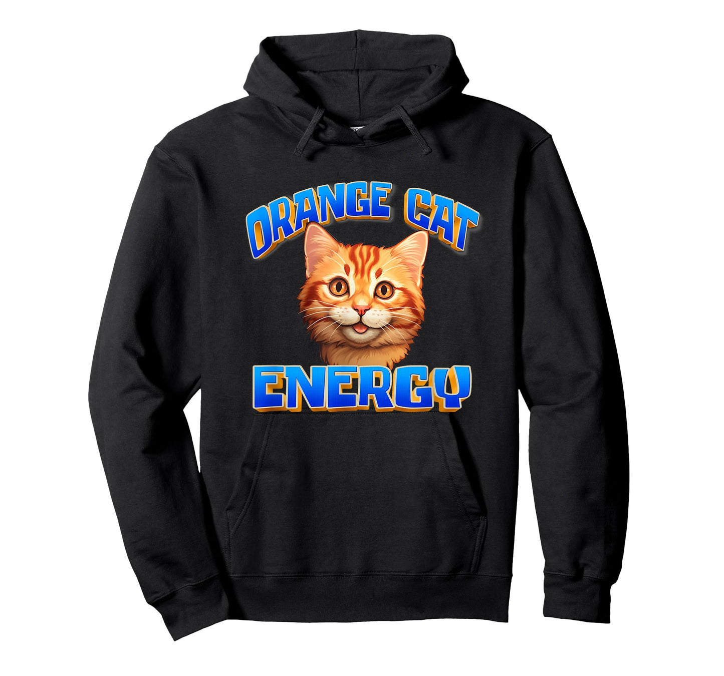 Mens Womens Cute Orange Cat Energy Orange Tabby Cat Lover T-Shirt