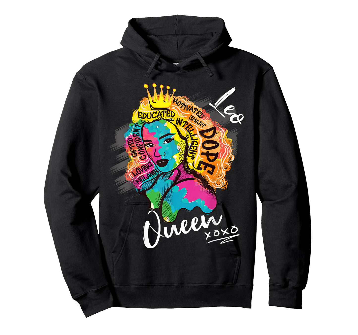 Leo Queen Zodiac Sign With Dope Melanin Women T-Shirt