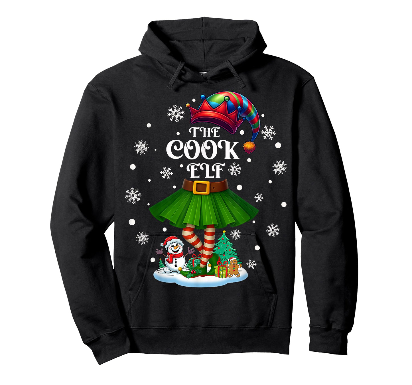Cook Elf Squad Xmas Women Girls Mom Christmas Family T-Shirt