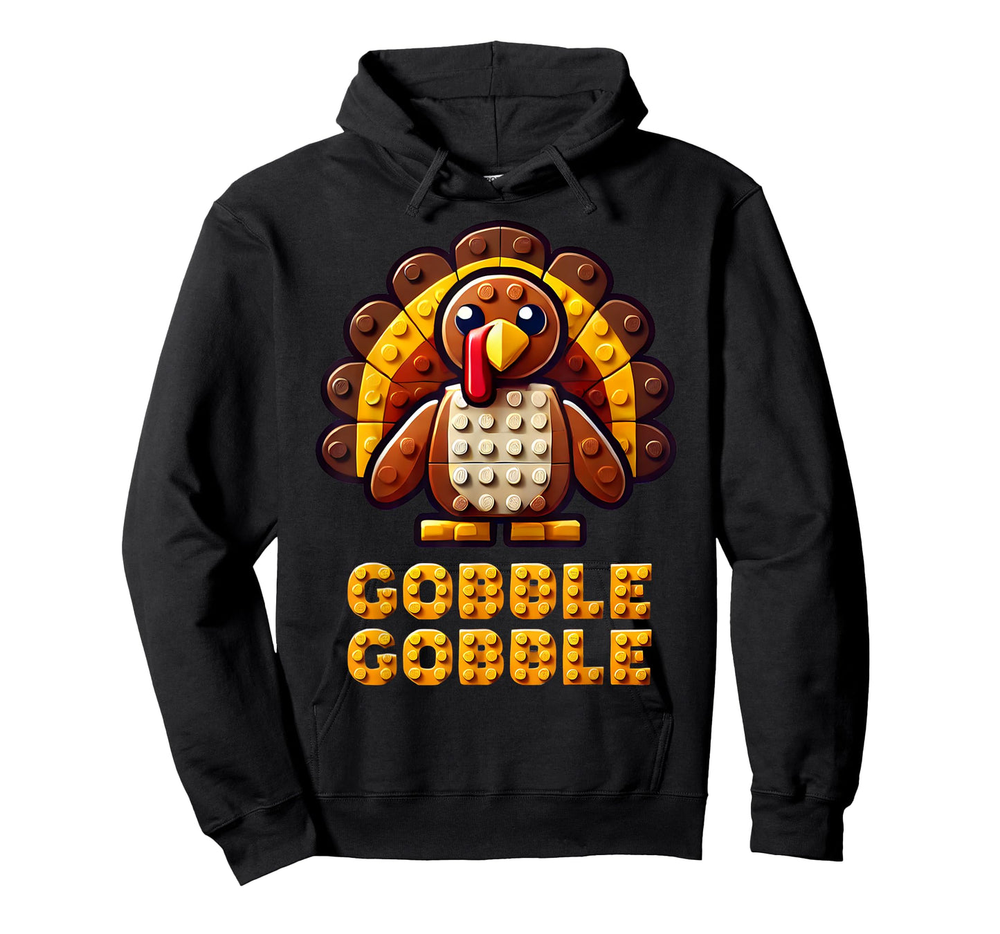 Play Building Blocks Turkey Thanksgiving Builder Boys Kids T-Shirt