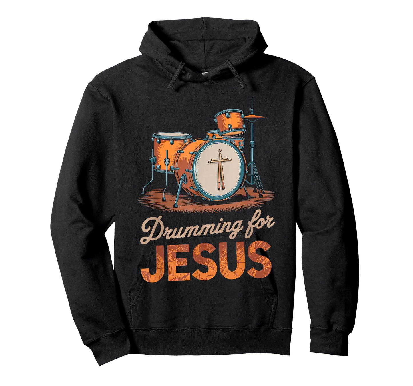 Drumming For Jesus, Drums Percussionist And Drummer Drumming T-Shirt