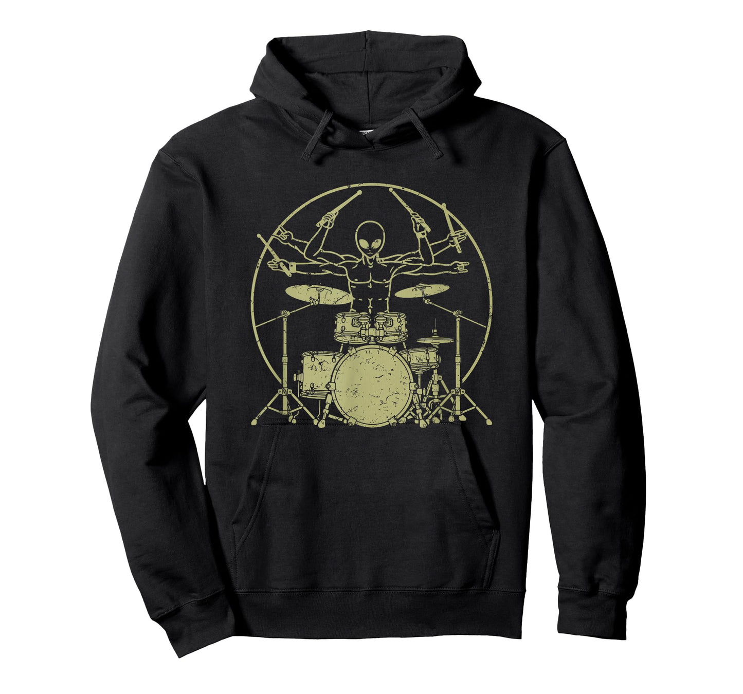 Vintage UFO Alien Drummer T-Shirt