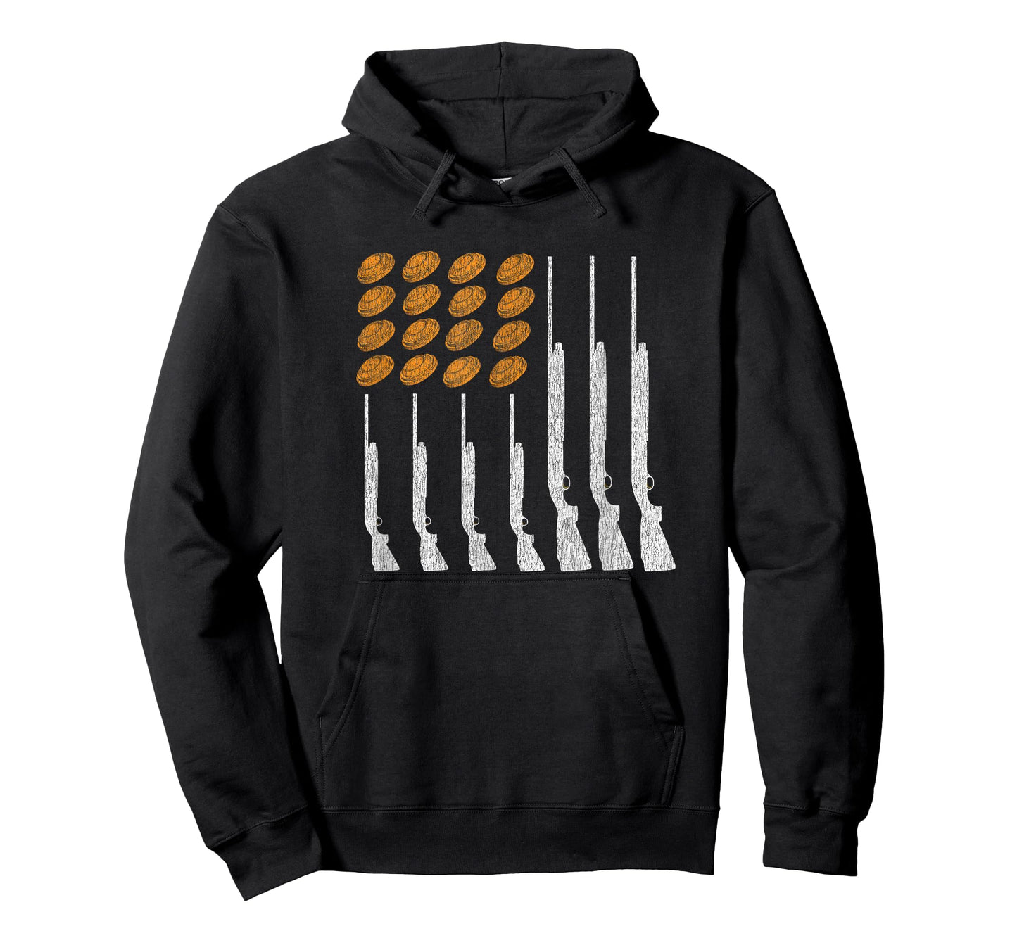 Clay Target Shooting Trap Skeet American Flag Patriotic T-Shirt