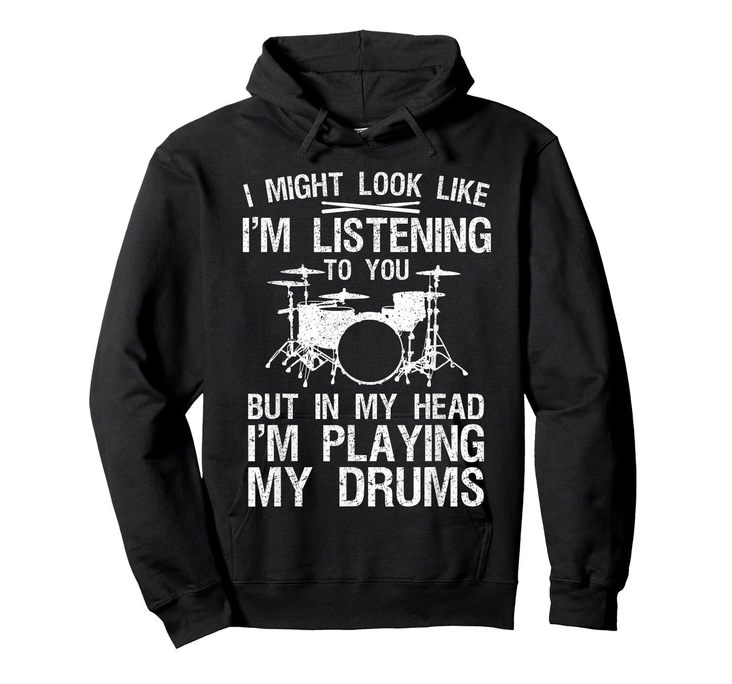 Funny Drummer Art for Men Women Drum Player Percussion Lover T-Shirt Small